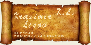 Krasimir Lisov vizit kartica